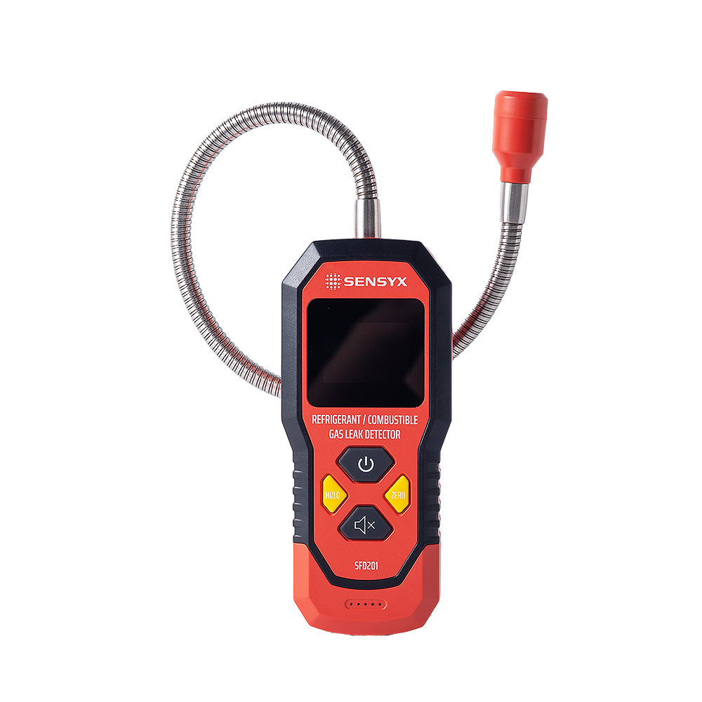 SENSYX handheld gas leak detector with flexible gooseneck probe